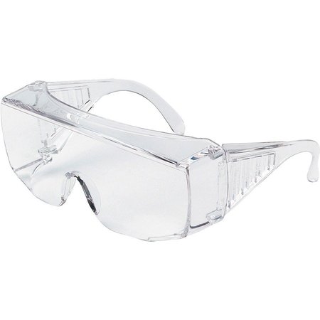 MCR SAFETY Protective Eyewear, Single Lens, Uncoated, Clear MCS9800